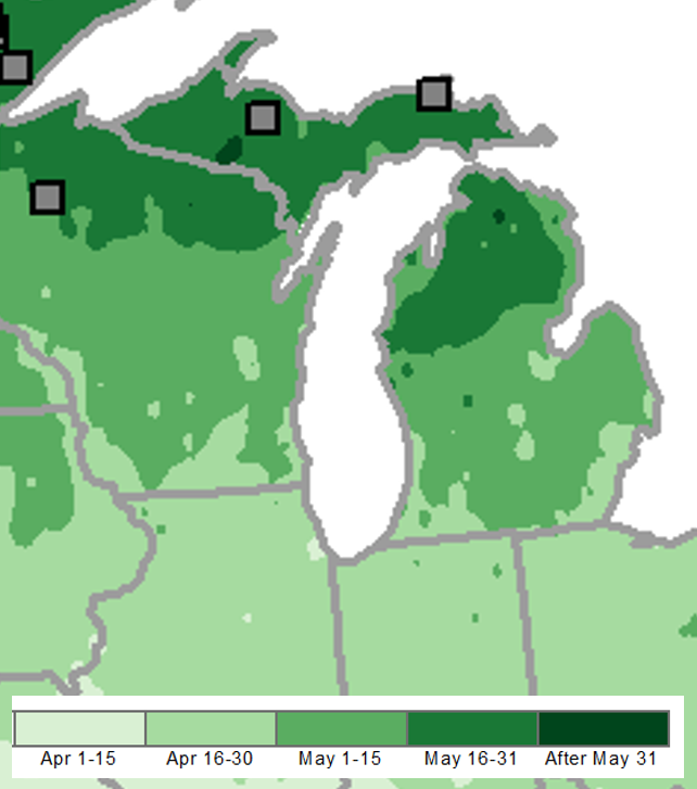 Map of the Midwest.